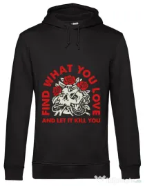 Hoodie barbat cu gluga Find what you love Negru