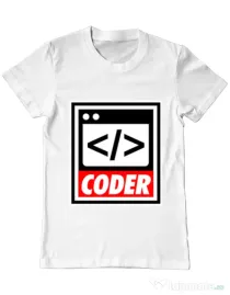 Tricou ADLER barbat Coder Alb