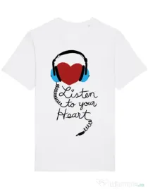 Tricou STANLEY STELLA barbat Listen to your heart Alb