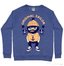 Bluza ADLER barbat Original sailor Albastru melanj