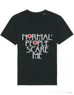Tricou STANLEY STELLA barbat Normal people scare me Negru