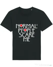 Tricou STANLEY STELLA barbat Normal people scare me Negru