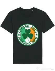 Tricou STANLEY STELLA barbat Irish Drinking Team Negru