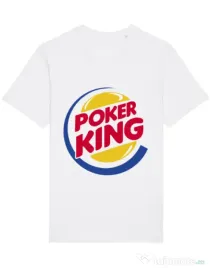 Tricou STANLEY STELLA barbat Poker King Alb