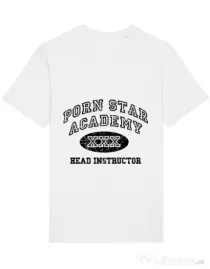 Tricou STANLEY STELLA barbat Porn star Academy Alb
