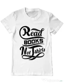 Tricou ADLER barbat Read books Alb