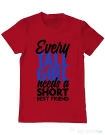 Tricou ADLER barbat Tall girl Rosu