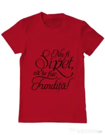 Tricou ADLER barbat Nu fi siret Rosu
