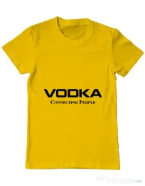 Tricou ADLER barbat Vodka Galben