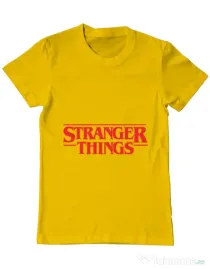 Tricou ADLER barbat Stranger things Galben