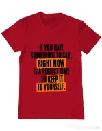 Tricou ADLER barbat Keep it to yourself Rosu