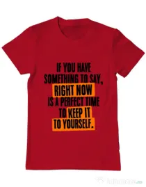 Tricou ADLER barbat Keep it to yourself Rosu