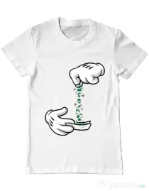 Tricou ADLER barbat Magic sparkles Alb