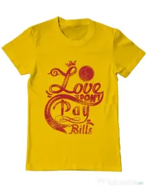 Tricou ADLER barbat Love Galben