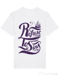 Tricou STANLEY STELLA barbat Refuse to sink Alb