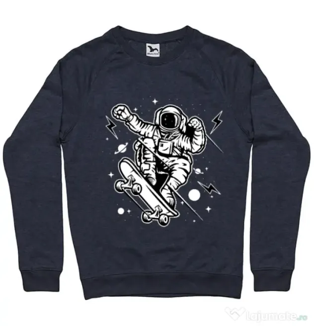 Bluza ADLER barbat Skate Space Denim inchis