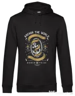 Hoodie barbat cu gluga Anchor The World Negru