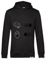 Hoodie barbat cu gluga Love Negru