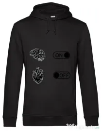 Hoodie barbat cu gluga Love Negru