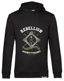 Hoodie barbat cu gluga Rebellion Negru