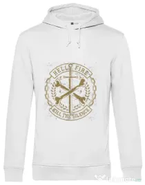 Hoodie barbat cu gluga Cross Bones Alb