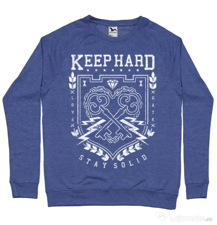 Bluza ADLER barbat Keep Hard Albastru melanj