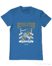 Tricou ADLER barbat Revolution Albastru azuriu