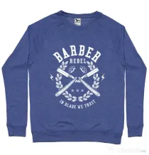 Bluza ADLER barbat Barber Rebel Albastru melanj