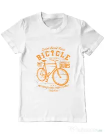 Tricou ADLER barbat Bicycle Alb