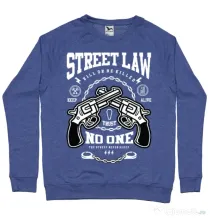 Bluza ADLER barbat Street Law Albastru melanj