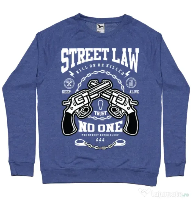Bluza ADLER barbat Street Law Albastru melanj