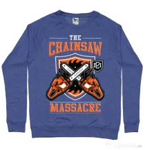 Bluza ADLER barbat The Chainsaw Massacre Albastru melanj