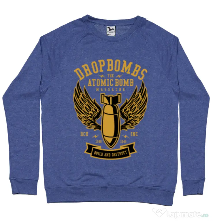 Bluza ADLER barbat Dropbombs Albastru melanj