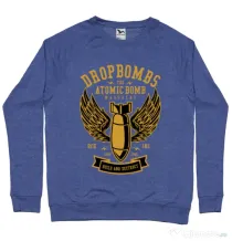 Bluza ADLER barbat Dropbombs Albastru melanj