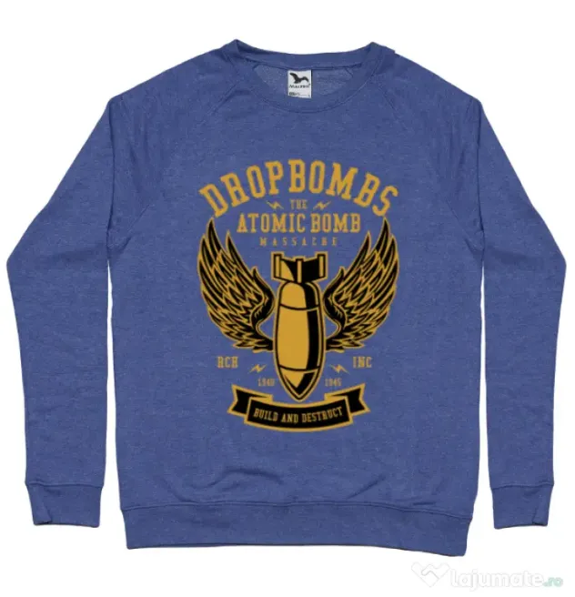 Bluza ADLER barbat Dropbombs Albastru melanj