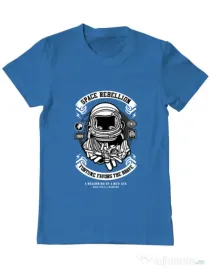 Tricou ADLER barbat Space Rebellion Albastru azuriu