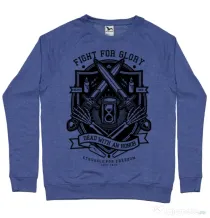 Bluza ADLER barbat Fight For Glory Albastru melanj