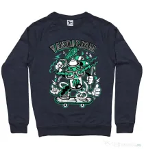 Bluza ADLER barbat Vandalism Denim inchis