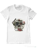 Tricou ADLER barbat Let's Play Alb