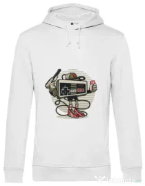 Hoodie barbat cu gluga Let's Play Alb