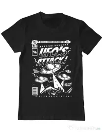 Tricou ADLER barbat UFO Negru