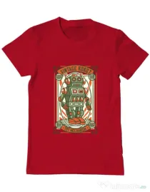 Tricou ADLER barbat Vintage Robot Rosu
