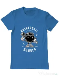 Tricou ADLER barbat Basketball Bomber Albastru azuriu