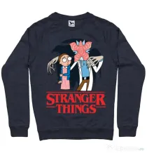 Bluza ADLER barbat Stranger Ricks Denim inchis