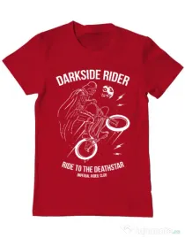Tricou ADLER barbat Darkside rider Rosu