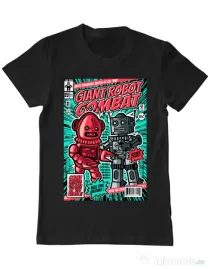 Tricou ADLER barbat Giant robot combat Negru