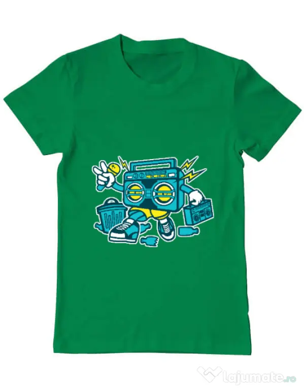 Tricou ADLER barbat Boombox Verde mediu