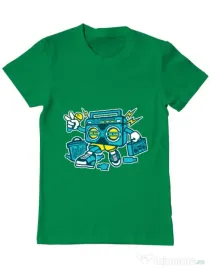 Tricou ADLER barbat Boombox Verde mediu
