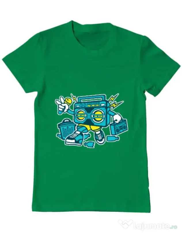 Tricou ADLER barbat Boombox Verde mediu