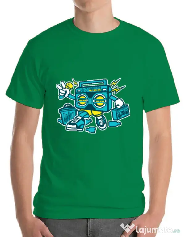 Tricou ADLER barbat Boombox Verde mediu